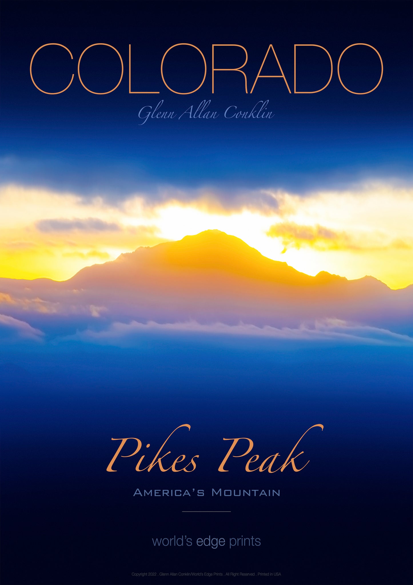 PIKES PEAK / AMERICA'S MOUNTAIN / Premium Poster