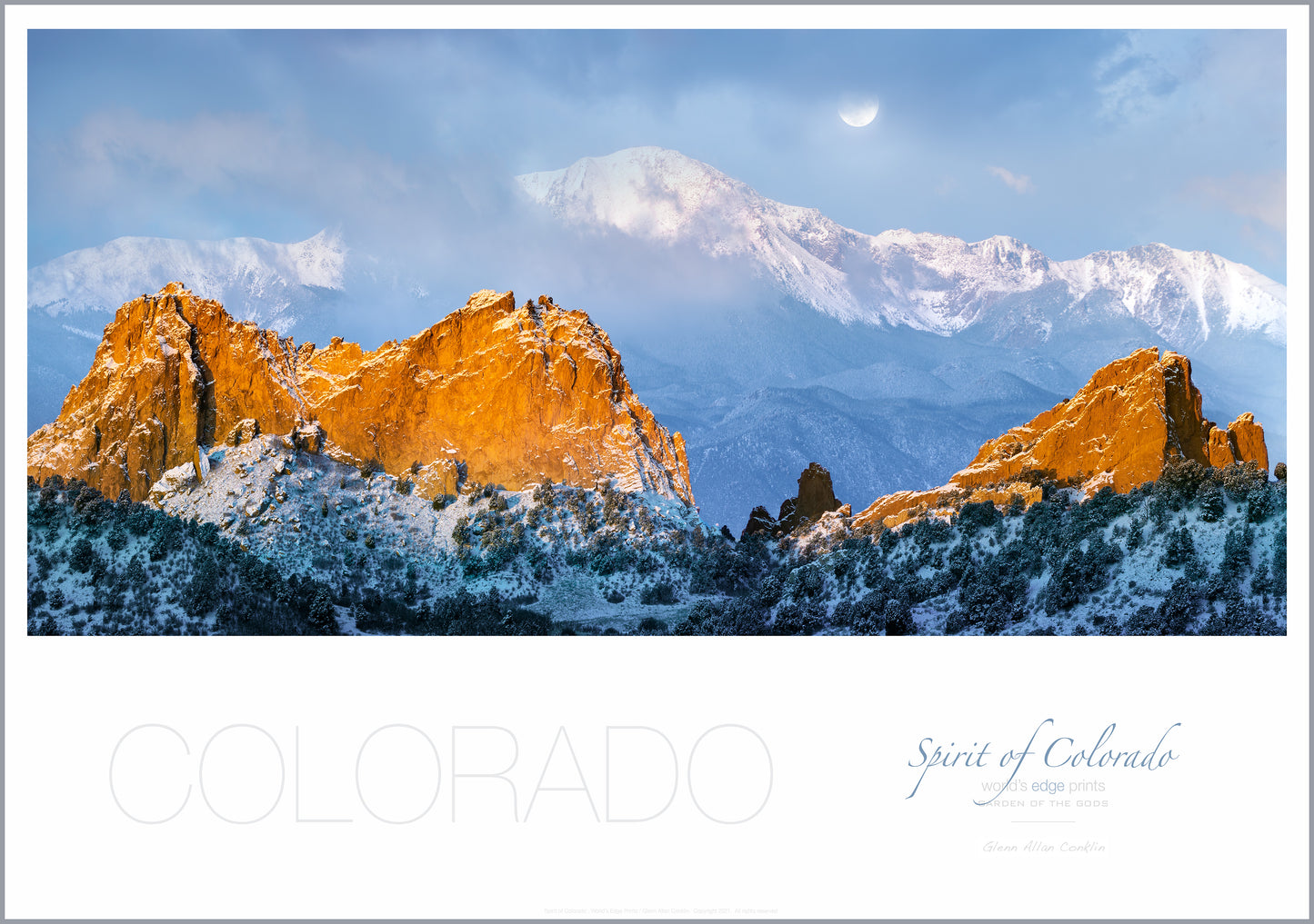 CLEARING STORM / GARDEN OF THE GODS / Premium Poster