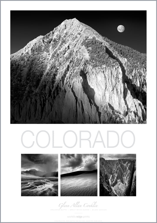 COLORADO / BLACK & WHITE / Premium Poster