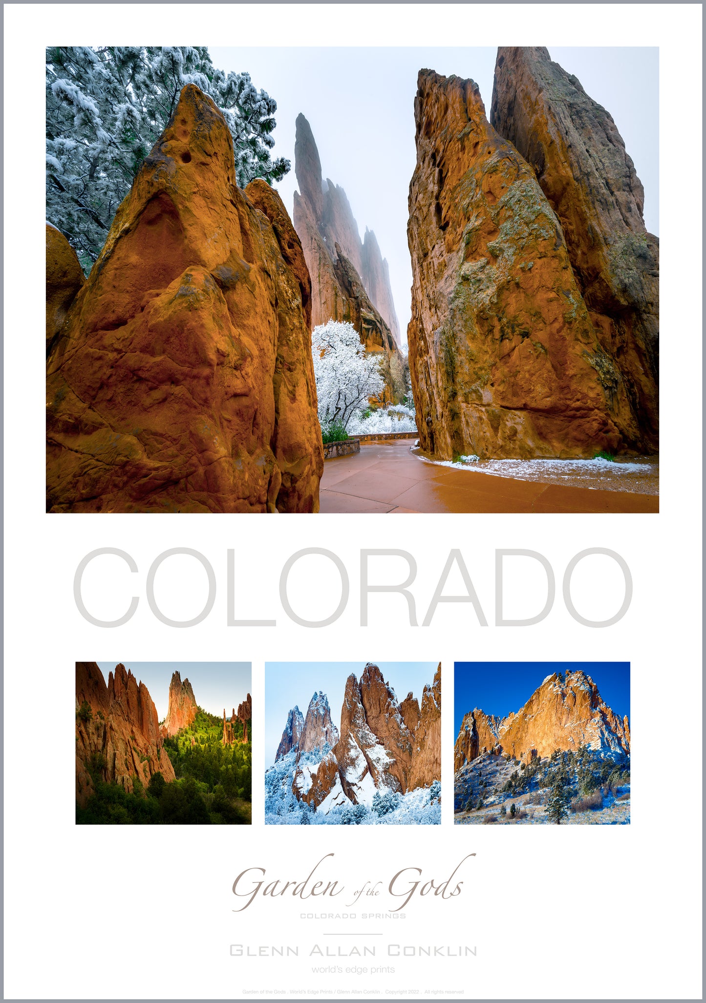GARDEN OF THE GODS / Premium Poster
